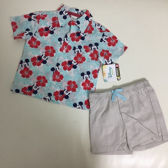 Disney Other - Disney MICKEY mouse set shirt with short